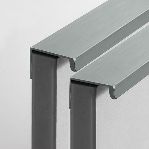 XONJEMU 2 Stück verdeckte Küchenschrankgriffe,Aluminium-Küchengriffe,versteckte Schubladengriffe,Fingerkantengriff,Schrankgriff,schwarzer unsichtbarer Griff für Küchentürschublade (grau,Länge,800mm) XONJEMU 2 Stück verdeckte Küchenschrankgriffe,Aluminium-Küchengriffe,versteckte Schubladengriffe,Fingerkantengriff,Schrankgriff,schwarzer unsichtbarer Griff für Küchentürschublade (grau,Länge,800mm) von XONJEMU