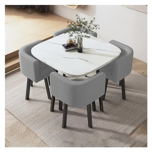 XONJEMU Coffee Table and Chair Set,Office Reception Room,Club Table,Meeting Table,Table and Four Chairs,Reception Table and Chair Combination,Meetings Small Round Tables,for Dining Room,Kitchen, XONJEMU Coffee Table and Chair Set,Office Reception Room,Club Table,Meeting Table,Table and Four Chairs,Reception Table and Chair Combination,Meetings Small Round Tables,for Dining Room,Kitchen, von XONJEMU