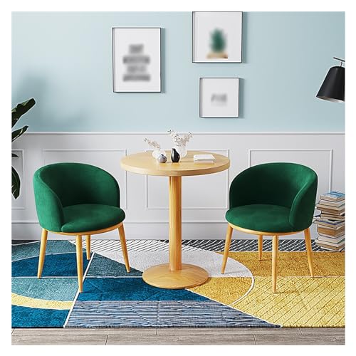 XONJEMU Coffee Table and Chair Set,Office Reception Room,Club Table,Reception Table and Chair Combination,Negotiation Table,Meeting Table with Chairs,Round Dining Table with 2 Chairs Set,Round Tables von XONJEMU