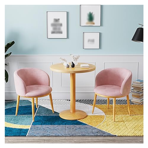XONJEMU Coffee Table and Chair Set,Office Reception Room Club Table,Reception Table and Chair Combination,Negotiation Table,Meeting Table with Chairs,Round Dining Table with 2 Chairs Set,Round Tables von XONJEMU
