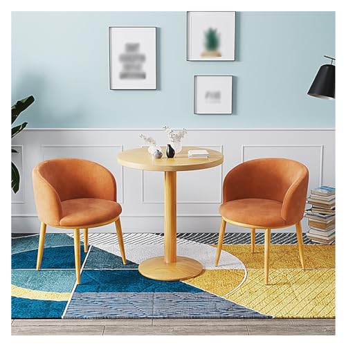 XONJEMU Coffee Table and Chair Set,Office Reception Room Club Table,Reception Table and Chair Combination,Negotiation Table,Meeting Table with Chairs,Round Dining Table with 2 Chairs Set,Round Tables von XONJEMU