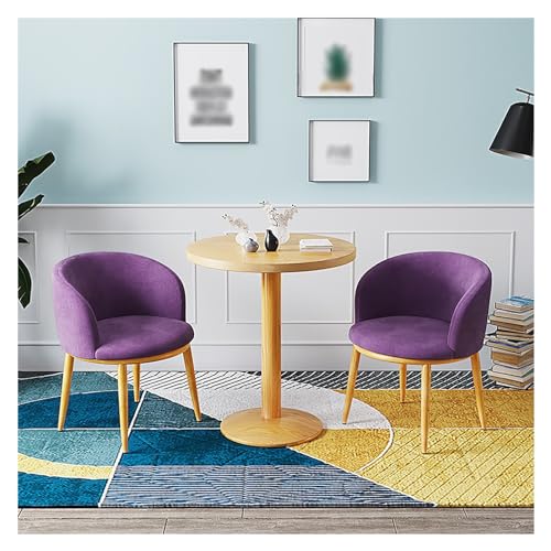 XONJEMU Coffee Table and Chair Set,Office Reception Room Club Table,Reception Table and Chair Combination,Negotiation Table,Meeting Table with Chairs,Round Dining Table with 2 Chairs Set,Round Tables von XONJEMU