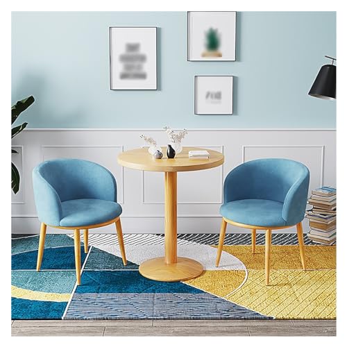 XONJEMU Coffee Table and Chair Set,Office Reception Room Club Table,Reception Table and Chair Combination,Negotiation Table,Meeting Table with Chairs,Round Dining Table with 2 Chairs Set,Round Tables von XONJEMU