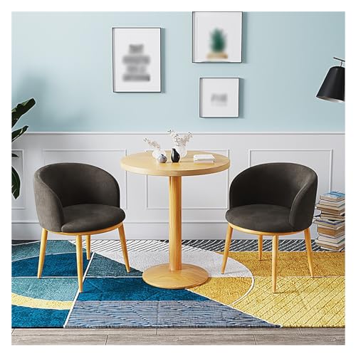 XONJEMU Coffee Table and Chair Set,Office Reception Room Club Table,Reception Table and Chair Combination,Negotiation Table,Meeting Table with Chairs,Round Dining Table with 2 Chairs Set,Round Tables von XONJEMU