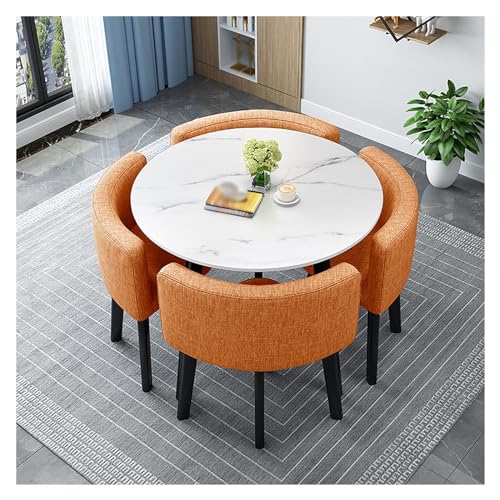 XONJEMU Dining Table Set,Round Dining Table with 4 Chairs Set,Negotiation Table,Reception Table and Chair Combination,Meeting Table,Office,Reception Room,Club Table,Round Table and Four Chairs, XONJEMU Dining Table Set,Round Dining Table with 4 Chairs Set,Negotiation Table,Reception Table and Chair Combination,Meeting Table,Office,Reception Room,Club Table,Round Table and Four Chairs, von XONJEMU