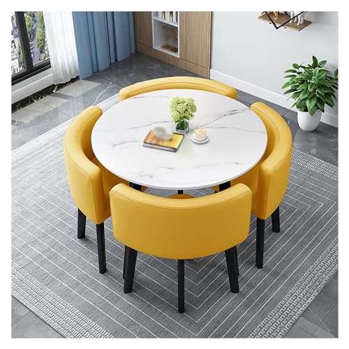 XONJEMU Dining Table Set,Round Dining Table with 4 Chairs Set,Negotiation Table,Reception Table and Chair Combination,Meeting Table,Office,Reception Room,Club Table,Round Table and Four Chairs, XONJEMU Dining Table Set,Round Dining Table with 4 Chairs Set,Negotiation Table,Reception Table and Chair Combination,Meeting Table,Office,Reception Room,Club Table,Round Table and Four Chairs, von XONJEMU