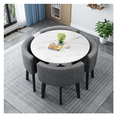 XONJEMU Dining Table Set,Round Dining Table with 4 Chairs Set,Negotiation Table,Reception Table and Chair Combination,Meeting Table,Office,Reception Room,Club Table,Round Table and Four Chairs, XONJEMU Dining Table Set,Round Dining Table with 4 Chairs Set,Negotiation Table,Reception Table and Chair Combination,Meeting Table,Office,Reception Room,Club Table,Round Table and Four Chairs, von XONJEMU