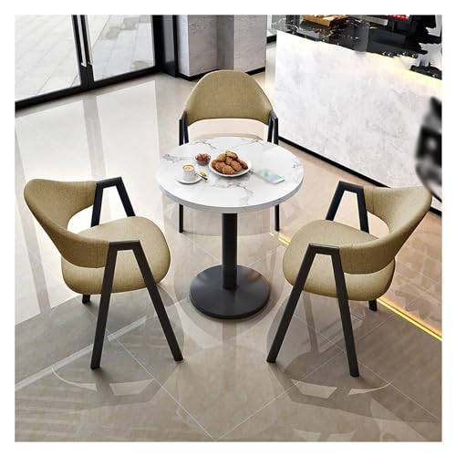XONJEMU Office Reception Room Club Table,Coffee Table and Chair Set,Space Saving Furniture,Kitchen Round Table and Four Chairs,Conference Tables,Meeting Table,Negotiating Table,Small Space,Sales von XONJEMU