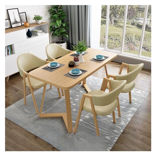 XONJEMU Office Reception Room Club Table,Dining Table with 4 Chairs Set,Kitchen Table,Chairs for 4 People,Negotiation Table,Reception Table,Chair Combination,Meetings Small Round Tables,for von XONJEMU