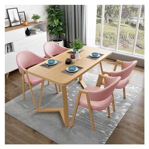 XONJEMU Office Reception Room Club Table,Dining Table with 4 Chairs Set,Kitchen Table and Chairs for 4 People,Negotiation Table,Reception Table and Chair Combination,Meetings Small Round Tables,for von XONJEMU