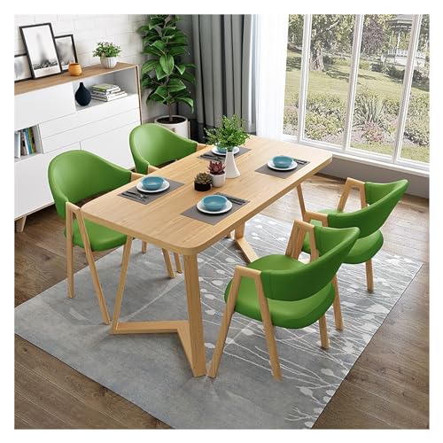 XONJEMU Office Reception Room Club Table,Dining Table with 4 Chairs Set,Kitchen Table and Chairs for 4 People,Negotiation Table,Reception Table and Chair Combination,Meetings Small Round Tables,for von XONJEMU