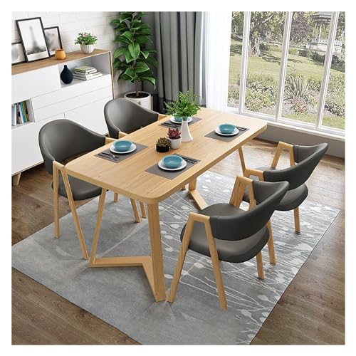 XONJEMU Office Reception Room Club Table,Dining Table with 4 Chairs Set,Kitchen Table and Chairs for 4 People,Negotiation Table,Reception Table and Chair Combination,Meetings Small Round Tables,for von XONJEMU