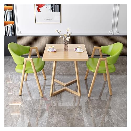 XONJEMU Office Reception Room Club Table,Meeting Table,Coffee Table and Chair Set,Easy Conference Table,Office Conference Table,Meeting Table,Sales Office,Shops,Small Room,Kitchen (Colour: Green 1, von XONJEMU