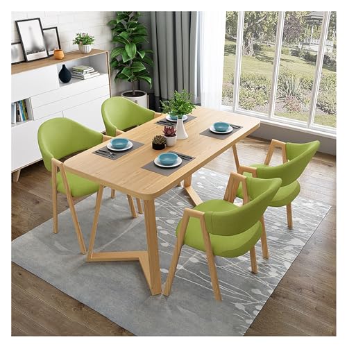 XONJEMU Office Reception Room Club Table,Negotiation Table,Meeting Table with Chairs,Reception Table and Chair Combination,Dining Table Set,Tables and Chairs for Reception for Dining Room,Kitchen, von XONJEMU