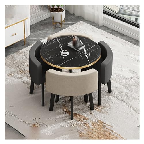 XONJEMU Office Reception Room Club Table,Round Dining Table Set,Reception Table and Chair Combination,Meeting Table,Meeting Table with Chairs,Negotiation Table,Table and Four Chairs,Room,Kitchen von XONJEMU