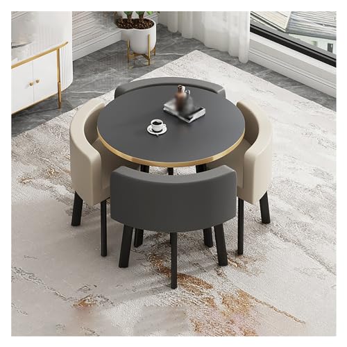 XONJEMU Office Reception Room Club Table,Round Dining Table Set,Reception Table and Chair Combination,Meeting Table,Meeting Table with Chairs,Negotiation Table,Table and Four Chairs,Room,Kitchen von XONJEMU