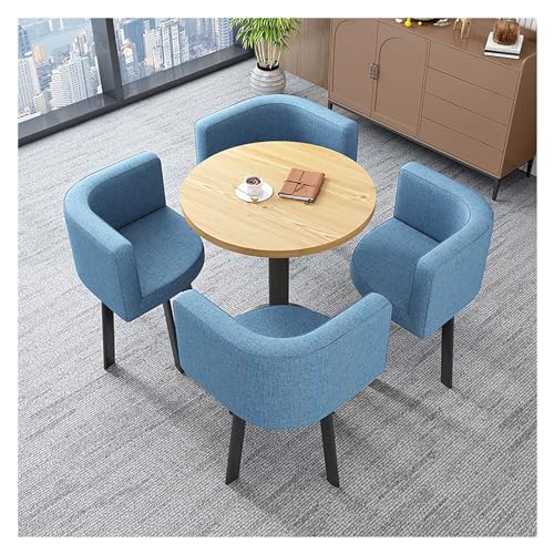 XONJEMU Office Table and Chair Set Reception Coffee Table,Reception Table and Chair Combination,Tables and Chairs for Reception,Coffee Table and Chair Set,for Dining Room,Kitchen,Living Room 60/70 cm von XONJEMU