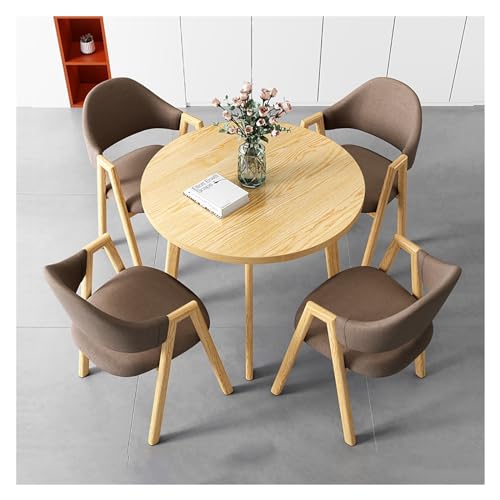 XONJEMU Reception Table and Chair Combination,80 cm Office Table and Chair Set,Reception Coffee Table,Coffee Table and Chair Set,Meetings Small Round Tables,Tables and Chairs for Reception for Dining XONJEMU Reception Table and Chair Combination,80 cm Office Table and Chair Set,Reception Coffee Table,Coffee Table and Chair Set,Meetings Small Round Tables,Tables and Chairs for Reception for Dining von XONJEMU