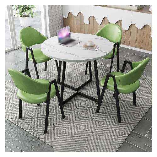 XONJEMU Round Dining Room Table Set,Table for Dining Room,Kitchen Breakfast Bar Table and Chair Set,Office Reception Round Table,Space-Saving 4-Seater Table,Cafe,Balcony,Living Room,Dining Table for XONJEMU Round Dining Room Table Set,Table for Dining Room,Kitchen Breakfast Bar Table and Chair Set,Office Reception Round Table,Space-Saving 4-Seater Table,Cafe,Balcony,Living Room,Dining Table for von XONJEMU