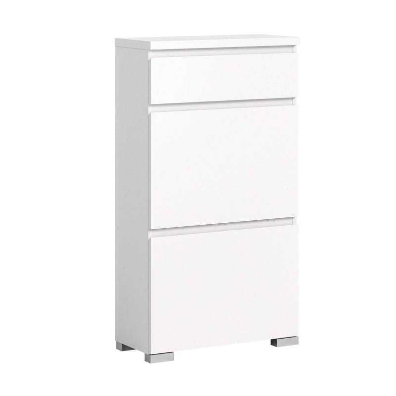 SHOELOVE Schuhschrank 2 Klappen + 1 Schubkasten B/H/T 60 x 109 x 27 cm von XONOX Home