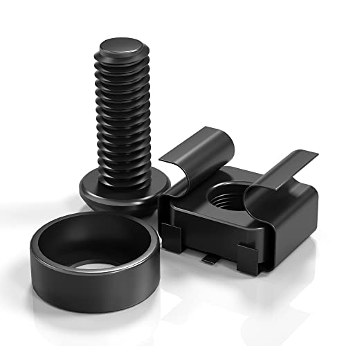 XOOL 50er Pack M6 x 16mm Käfigmuttern, Schrauben und Unterlegscheiben Set für Serverschränke, Rackmount-Server, Router und quadratische Einschubmuttern – inklusive selbstsichernde Kabelbinder XOOL 50er Pack M6 x 16mm Käfigmuttern, Schrauben und Unterlegscheiben Set für Serverschränke, Rackmount-Server, Router und quadratische Einschubmuttern – inklusive selbstsichernde Kabelbinder von XOOL
