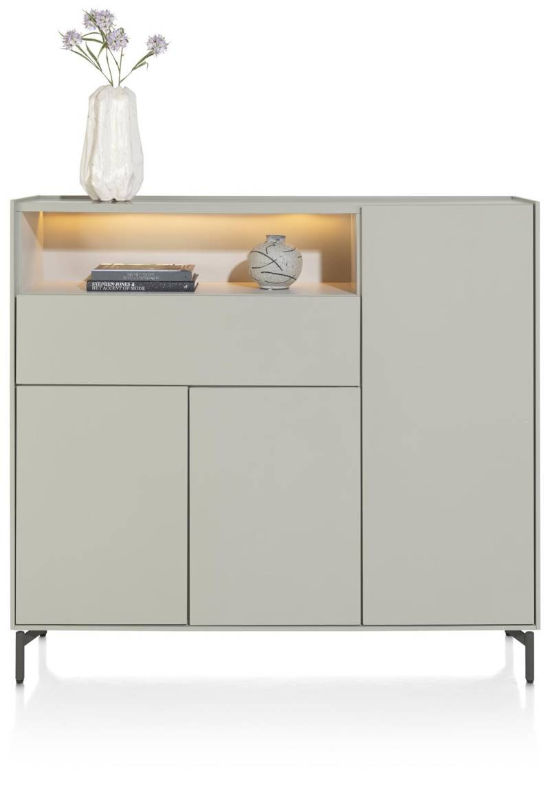 XOOON Highboard  NOON ca. B148 H135 T42 cm in silk grey von XOOON