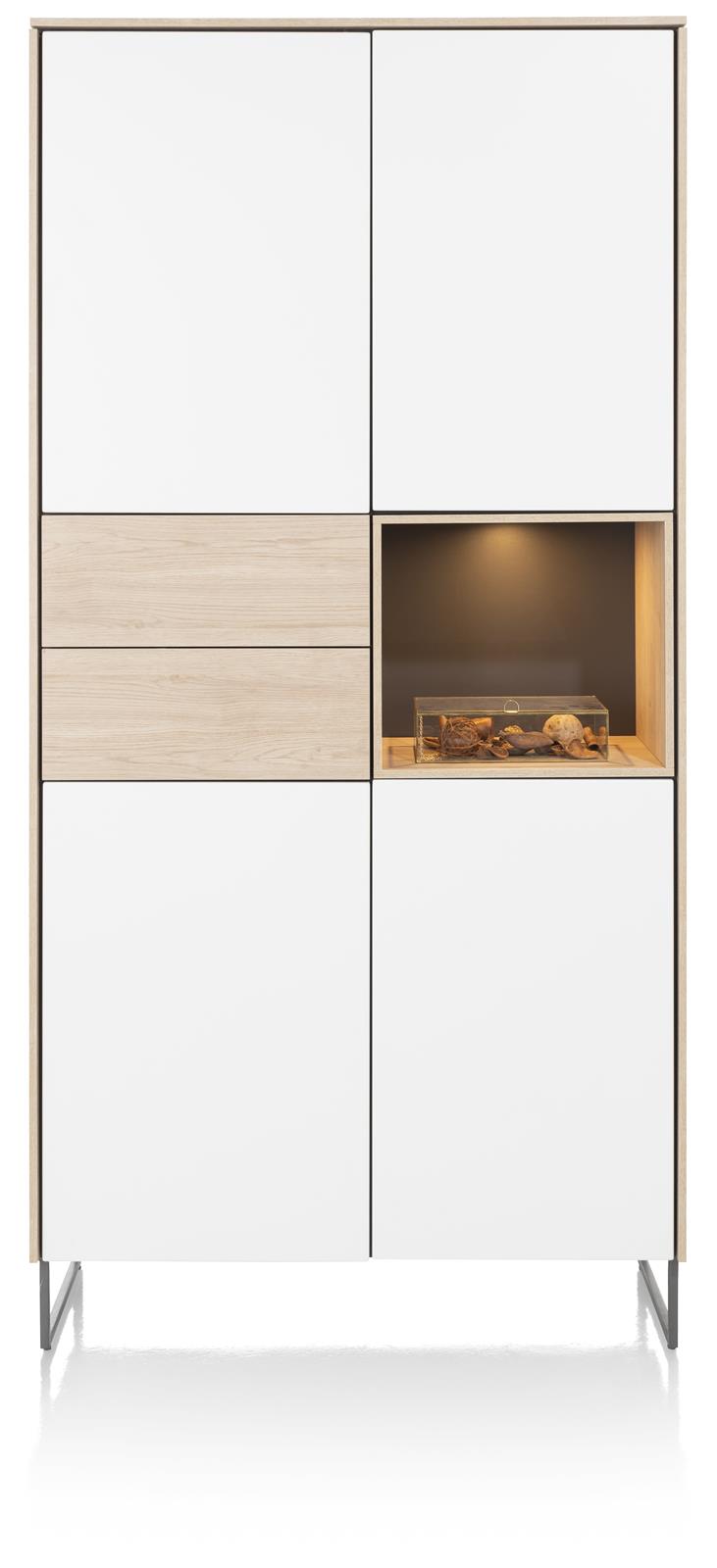 XOOON Schrank  LINDFIELD ca. B100 H205 T42 cm in Laminato/HDF weiß von XOOON