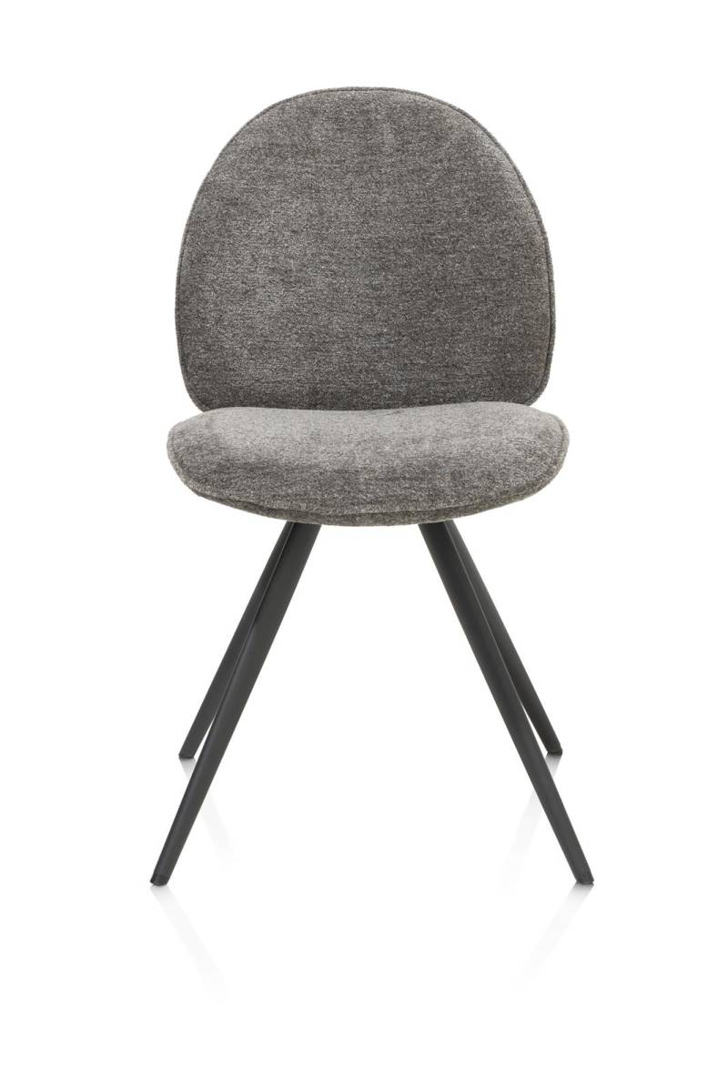 XOOON Stuhl AIKO ca. B50 H86 T61 cm in Stoff Enzo grau von XOOON