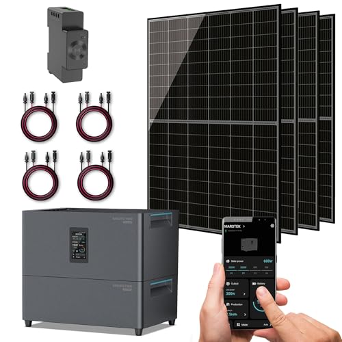 XORO SOLAR 1720W Balkonkraftwerk Komplettset mit 4 x 430W Bifalziale Solar-Modulen, JC+ B2500 Erweiterungsakku, Smart Meter CT002 XORO SOLAR 1720W Balkonkraftwerk Komplettset mit 4 x 430W Bifalziale Solar-Modulen, JC+ B2500 Erweiterungsakku, Smart Meter CT002 von XORO SOLAR