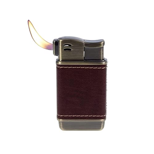 XOTAK Vintage Feuerzeug Metallzünder Pfeife Feuerzeug Butangas, echtes Leder weiche Flamme nachfüllbare Butangas Feuerzeuge for Männer Winddicht in Geschenkbox – kein Gas XOTAK Vintage Feuerzeug Metallzünder Pfeife Feuerzeug Butangas, echtes Leder weiche Flamme nachfüllbare Butangas Feuerzeuge for Männer Winddicht in Geschenkbox – kein Gas von XOTAK