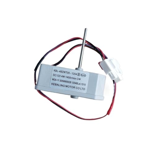 Kompatibel Mit Homa KBL-48ZWT05-1204 B Lüftermotor, Ersatz-Kühlschrankmotor, Kühlschrank-Gefrierschrank-Teile, DC12V 4W 1450RPM von XOTCMHG