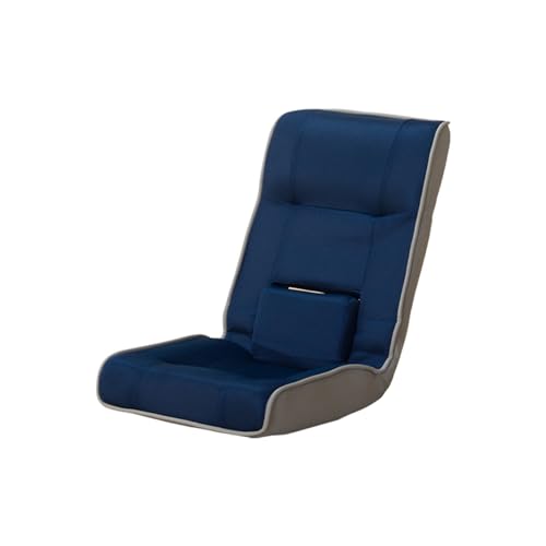 Tragbarer Bodenstuhl, Klappbarer kleiner Lazy-Sofa-Stuhl for eine Person, Tatami-Stuhl, Taillenstütze, Bodensitz im japanischen Stil, beinloser Lese-Ruhe-Gaming-Stuhl, Erkerfensterstuhl mit verstellba von XOVP-023
