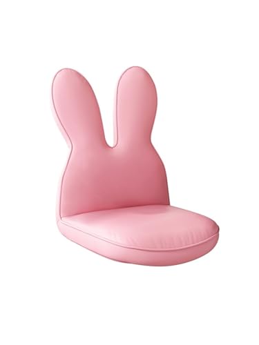 Tragbarer Bodenstuhl, Lounge-Bodenstuhl, gepolsterter Boden-Lazy-Sofa-Stuhl mit Rückenlehne for Meditation und Gaming, Lesestuhl for Bodensitze, beinloser Erkerfenster-Rückenlehnenstuhl ( Color : Pink von XOVP-023