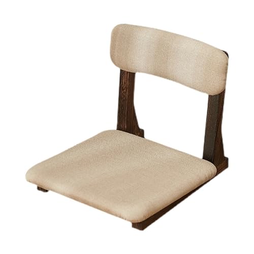 Tragbarer Bodenstuhl, Massivholz-Stuhl ohne Rückenlehne, Spielstühle, Wohnzimmerstuhl, japanischer Erkerfenster-Lazy-Stuhl, Bodenstuhl, Lazy-Sofa-Spiel, Meditations-Bodensitzstühle, Tatami-Stuhl mit R von XOVP-023