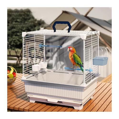 Vogelkäfig Wellensittich Parrot Cage Portable Outdoor Special Take-Away Cage Parrot Cage Bird Cage Large Bird Bag Vogelvoliere Transportkäfig Kanarien Großsittich von XOVP-023