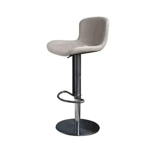 XOVP-023 Barhocker Home Hocker Edelstahl Rückenlehne Drehbar Hochhocker Lift Barhocker Einfacher Inselstuhl Kücheninselstühle(Grigio) von XOVP-023