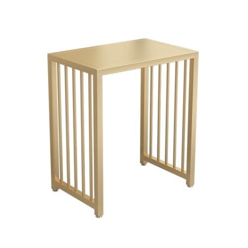 XOVP-023 Lagerschrank Wohnzimmer TV-Schrank Sofa Beistelltisch Kehrroboter Regal Eisen Fischtank Standfuß Trinkbrunnen Mehrstöckiger Schrank Wohnzimmer-Lagerregal(Gold,60x40x70cm) von XOVP-023