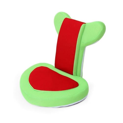 XOVP-023 Tragbarer Bodenstuhl, Tatami-Bodenstuhl, Lazy Sofa, gepolsterte, verstellbare Bodensitze mit Rückenstütze, Gaming-Meditationsstuhl, Rückenlehnenstuhl, Erkerfensterstuhl (Color : Red Heart) von XOVP-023