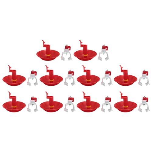10 PCs Hühnerwasserschwestern -Trinker -Feeder - Automatisches System - für Gärten, Terrassen, Gewächshäuser, Farmen von XOYIXOYI