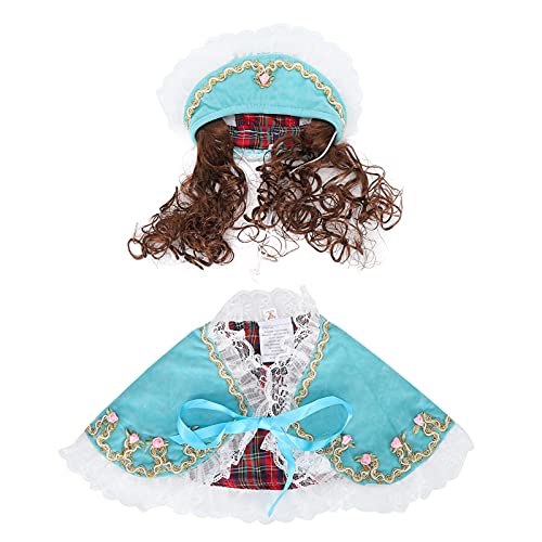 Kleines Haustier - Mini Prinzessin Cloak Haustierkostüm für Hunde und Katzen (PF17 Blue l) von XOYIXOYI