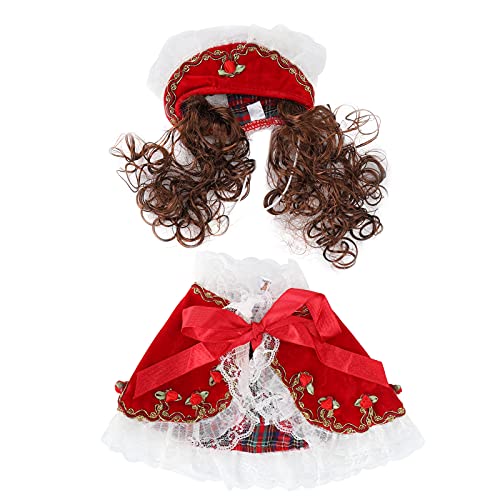 Kleines Haustier - Mini Prinzessin Cloak Haustierkostüm für Hunde und Katzen (PF20 rot m) von XOYIXOYI