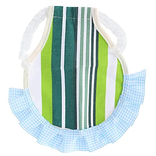 Xoyixoyichicken Back Protection Apron | Sicherheitsdekoration für Hühner und Enten, Satteljacke für Geflügelkleidung (Grüne Streifen in Spitze) von XOYIXOYI