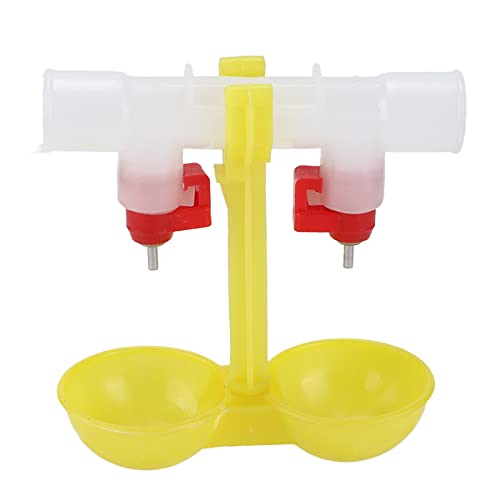 Xoyixoyichicken Nipple Waterer | Automatisches Hängendesign für Geflügel, Doppeltrinkerbecher (4 Punkte) von XOYIXOYI