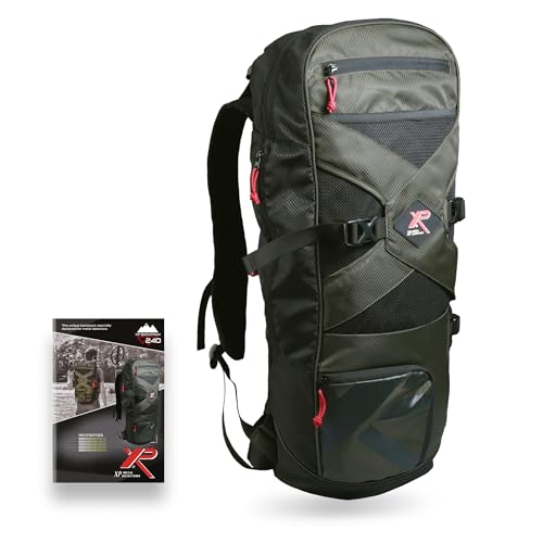 XP Metal Detectors Rucksack 240, Leichter und robuster Rucksack, speziell für Metalldetektoren entwickelt, ergonomisch und praktisch mit über 8 speziellen Taschen und Fächern (XPBACKPACK240) von XP METAL DETECTORS