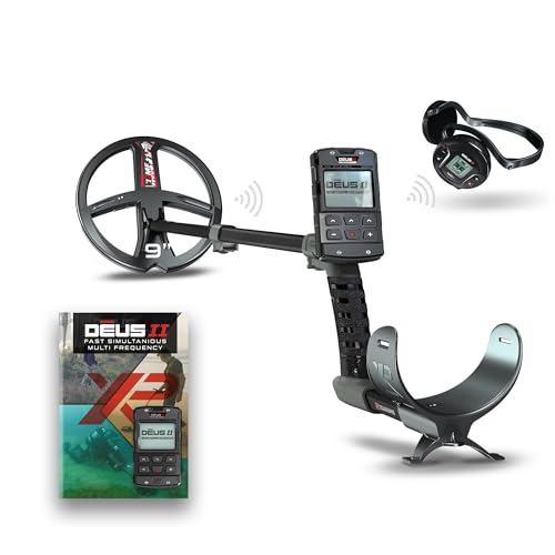 XP-Detectors Deus II 22 FMF RC WS6: Kabelloser Metalldetektor mit 12 Multifrequenz-Programmen, IP68 Wasserschutz, für Land, Strand und Unterwasser von XP-Detectors