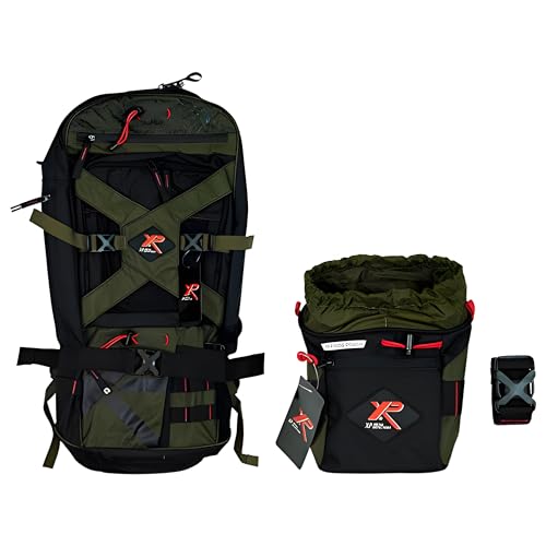 XP Metal Detectors Funde-Tasche & Rucksack 280, speziell für XP Metalldetektoren. Die Tasche hat EIN großes und EIN kleines Fach, beide mit Reißverschluss (XPBACKPACK & XPPOUCH). von XP METAL DETECTORS