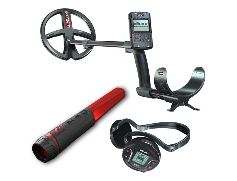 XP Metalldetektor DEUS 2 II 22 FMF RC WS6 Komplettset, + Gratis Mi-6 Pinpointer von XP