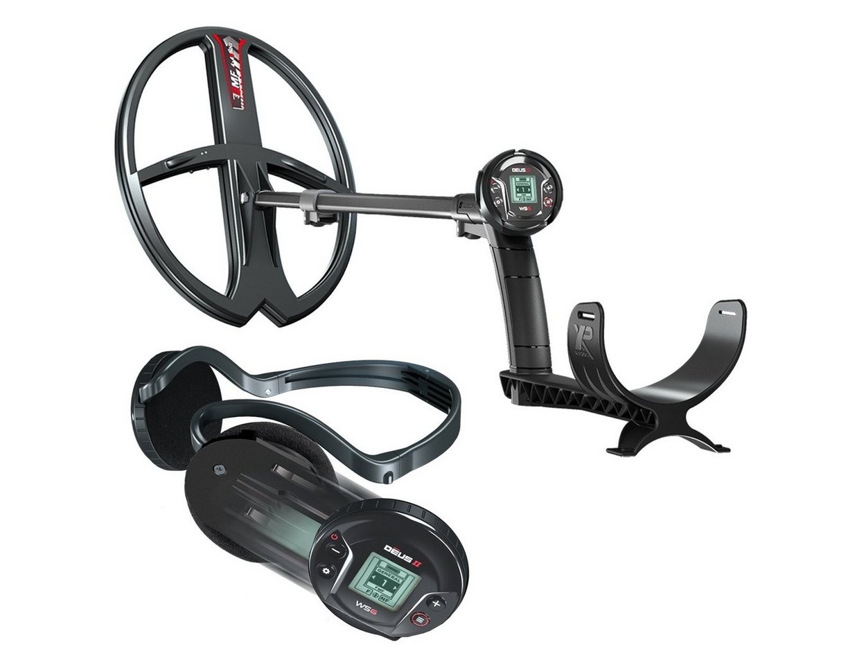 XP Metalldetektor DEUS 2 II 34 FMF WS6 MASTER, kabellos, FMF Multifrequenz, Beste Suchleistung von XP