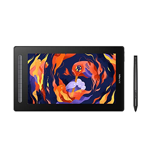 XP-PEN Artist 16 2nd Grafiktablett 15,6 Zoll Pen Display, 1920 x 1080 Pixels Grafik-Display, X3 Smart Stift, 10 Tastenkombinationen, Grafiktablett mit Display zum Illustrieren und Zeichnen (Schwarz) von XP-PEN