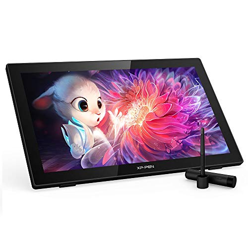 XP-PEN Artist 22 (2. Generation) Zeichentablett, 21,5 Zoll, 1080P Display mit 86% NTSC-Farbskala, ohne Akku und Verstellbarer Halterung, unterstützt Windows und Mac von XP-PEN